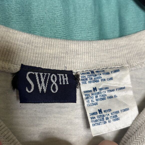 SW8th Vintage Pig and Watermelon Cotton Short Sleeve T-Shirt Medium - Picture 4 of 5